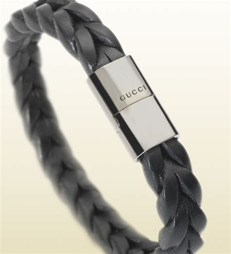 gucci bracelet men net a porter|Gucci leather bracelet for men.